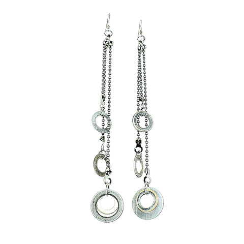 Bombshell Dangle Industrial Modern Earrings