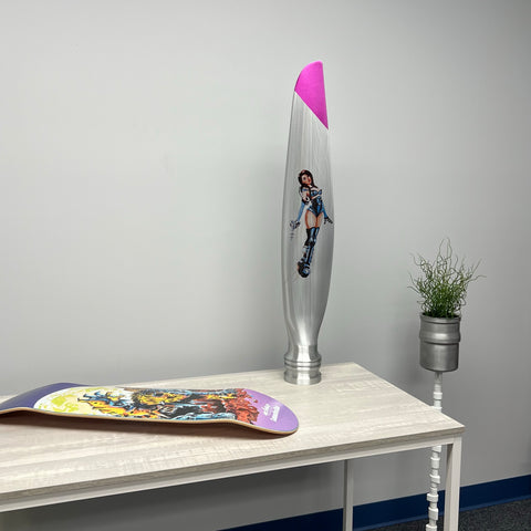38" Pinup Girl Space Babe Cessna 182 Scimitar Propeller Blade Art Metal Display