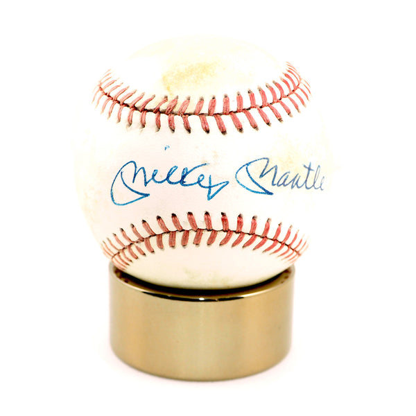 Premium Polished Gold Baseball | Tennis Ball Display Stand made from Airplane Parts