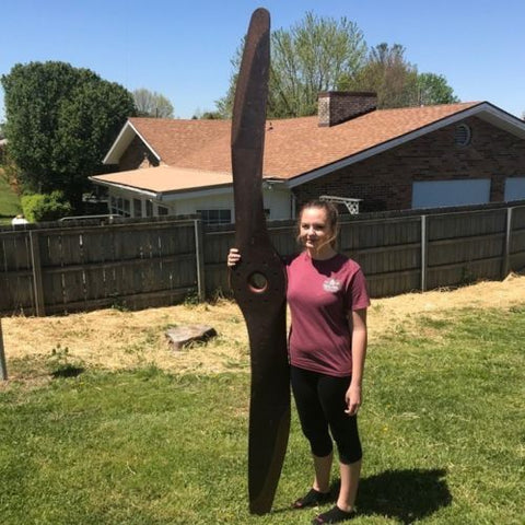 100" Falcon SE-5090 Airplane Propeller Vintage Wooden Curtiss Flying Boat Liberty Engine