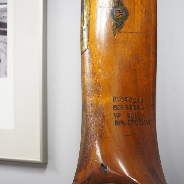 Original 70" Sensenich Brothers 1930's Vintage Piper J4 Cub Antique Wood Wooden Airplane Propeller