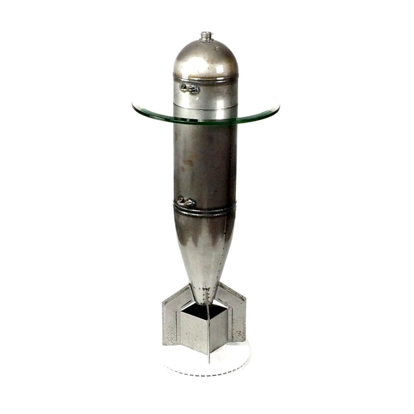 1960's MK-15 Mod 4 USA Navy Military Raw Practice Bomb Martini Side Office Table